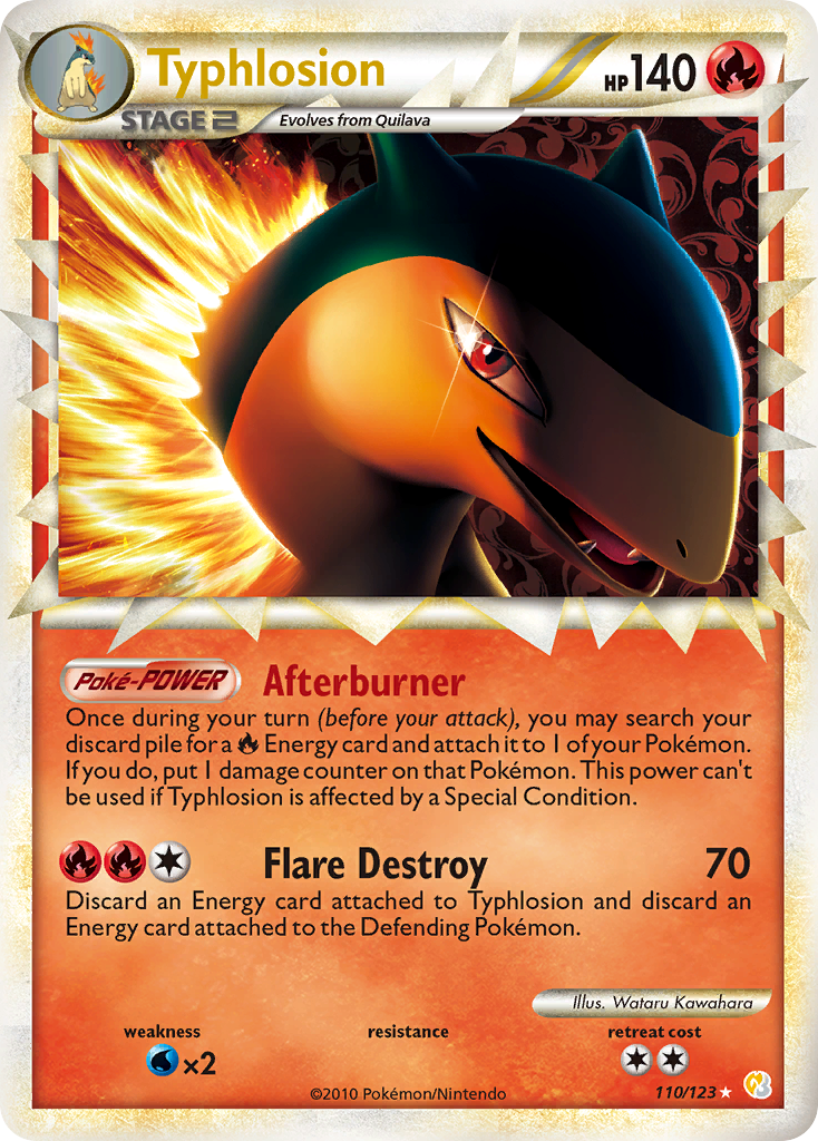 Typhlosion 110/124 Rare Prime