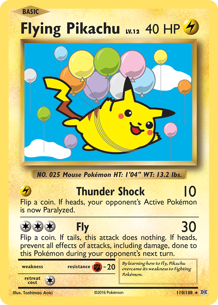 Flying Pikachu 110/113 Rare Secret