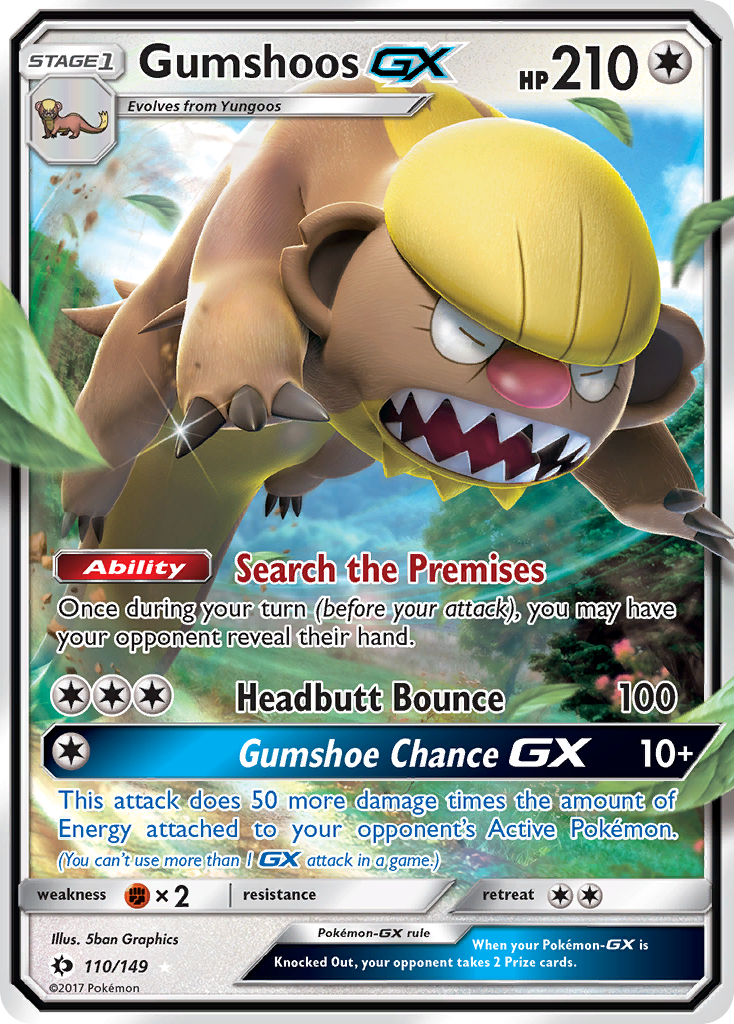 Gumshoos-GX 110/173 Rare Holo GX