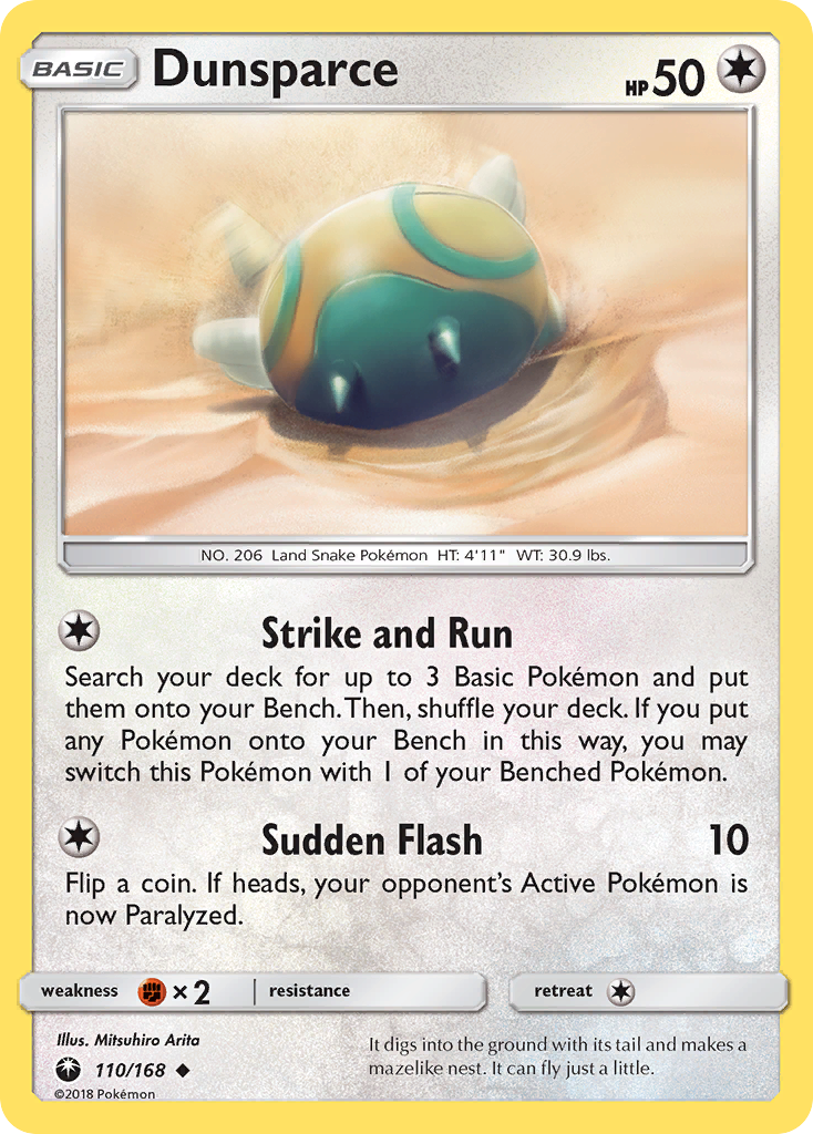 Dunsparce 110/187 Uncommon
