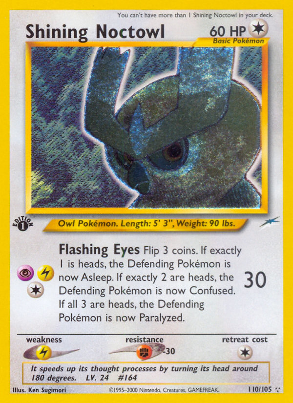 Shining Noctowl 110/113 Rare Shining