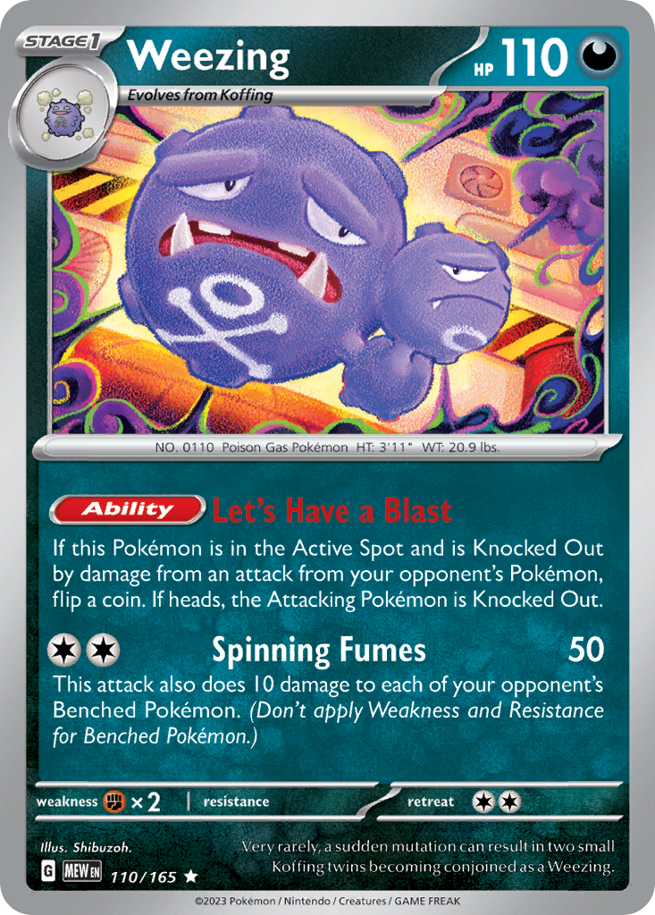 Weezing 110/207 Rare