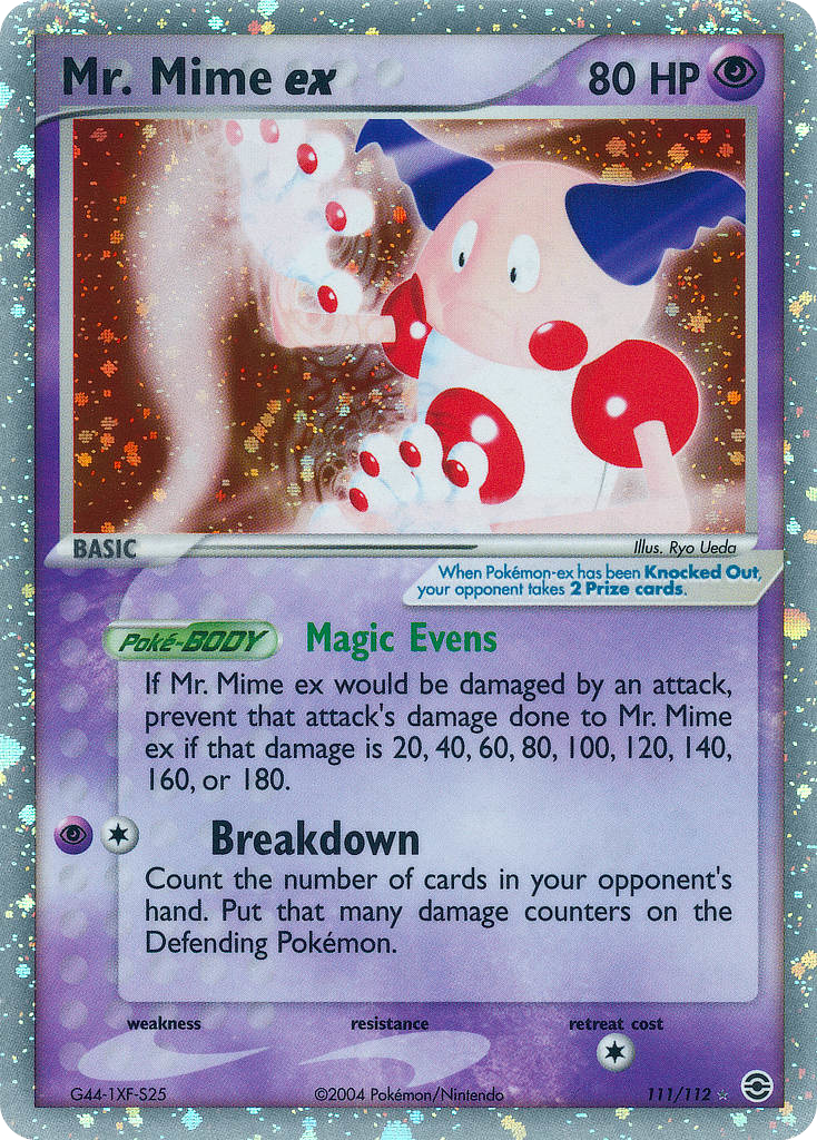 Mr. Mime ex 111/116 Rare Holo EX