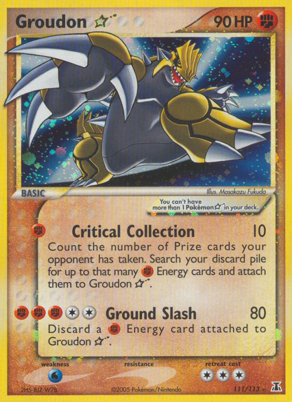 Groudon ★ 111/114 Rare Holo Star