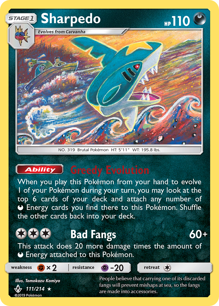 Sharpedo 111/234 Rare