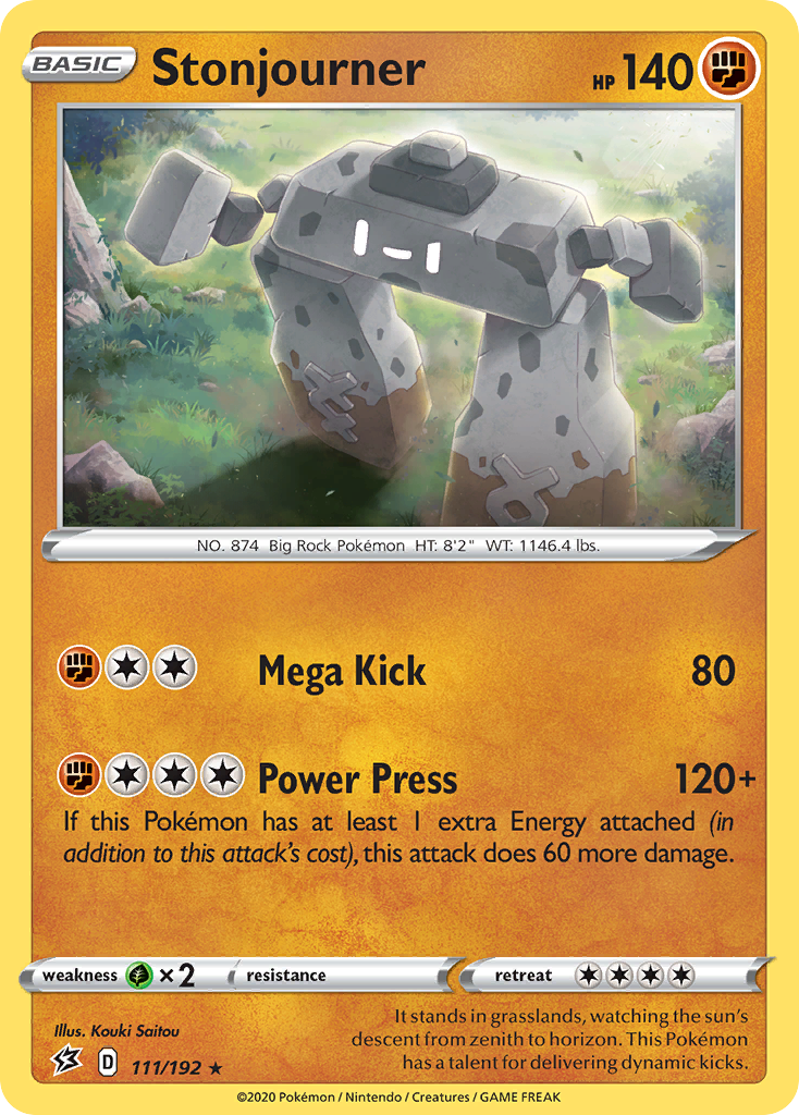 Stonjourner 111/209 Rare Holo
