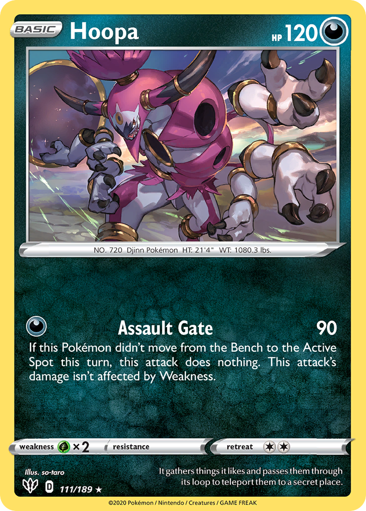 Hoopa 111/201 Rare Holo