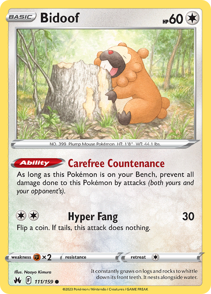 Bidoof 111/160 Common