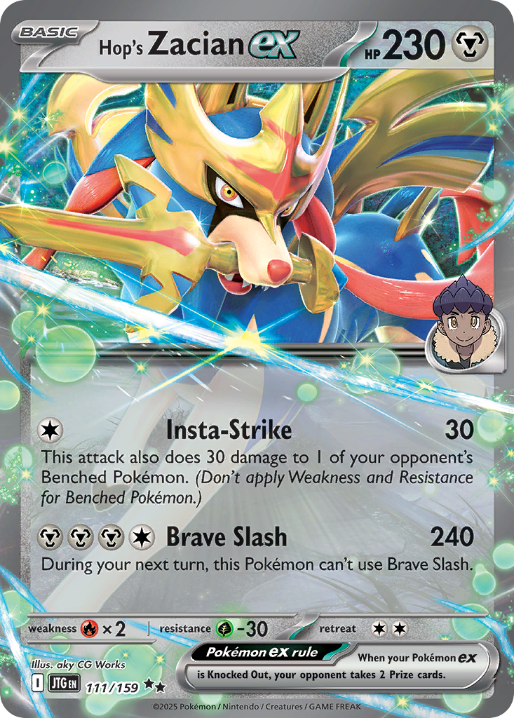Hop's Zacian ex 111/190 Double Rare