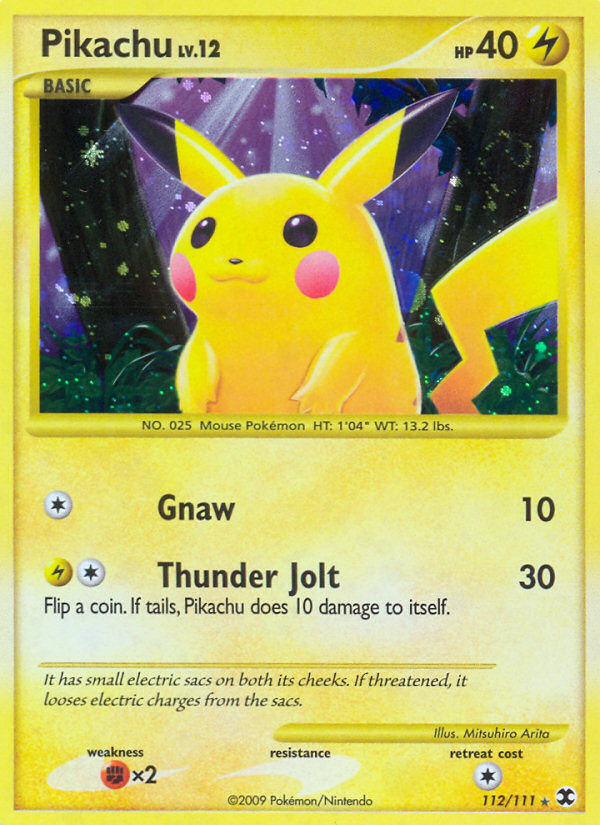 Pikachu 112/120 Rare Secret