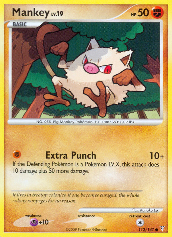 Mankey 112/153 Common