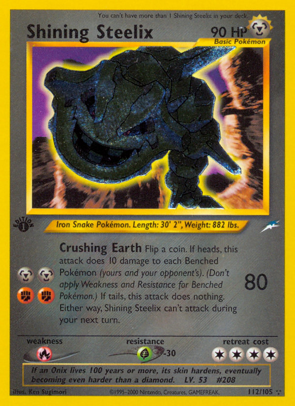 Shining Steelix 112/113 Rare Shining