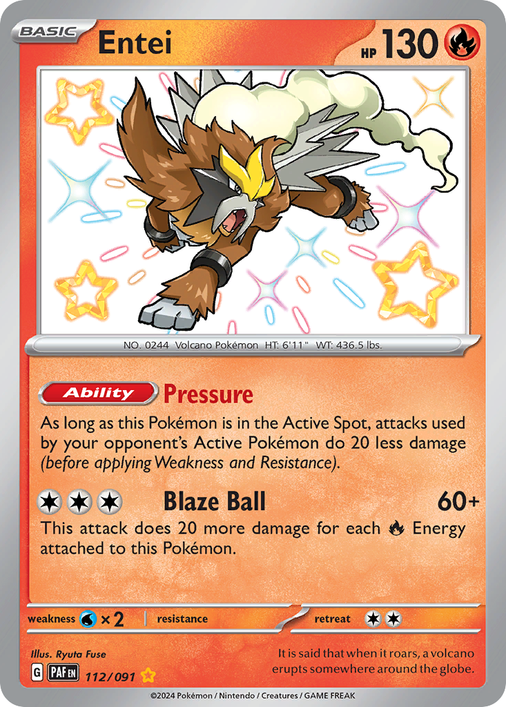 Entei 112/245 Shiny Rare