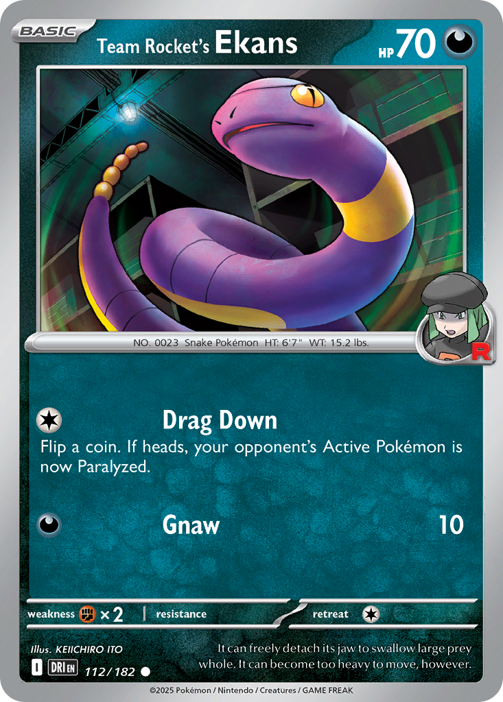 Team Rocket's Ekans 112/244 Common