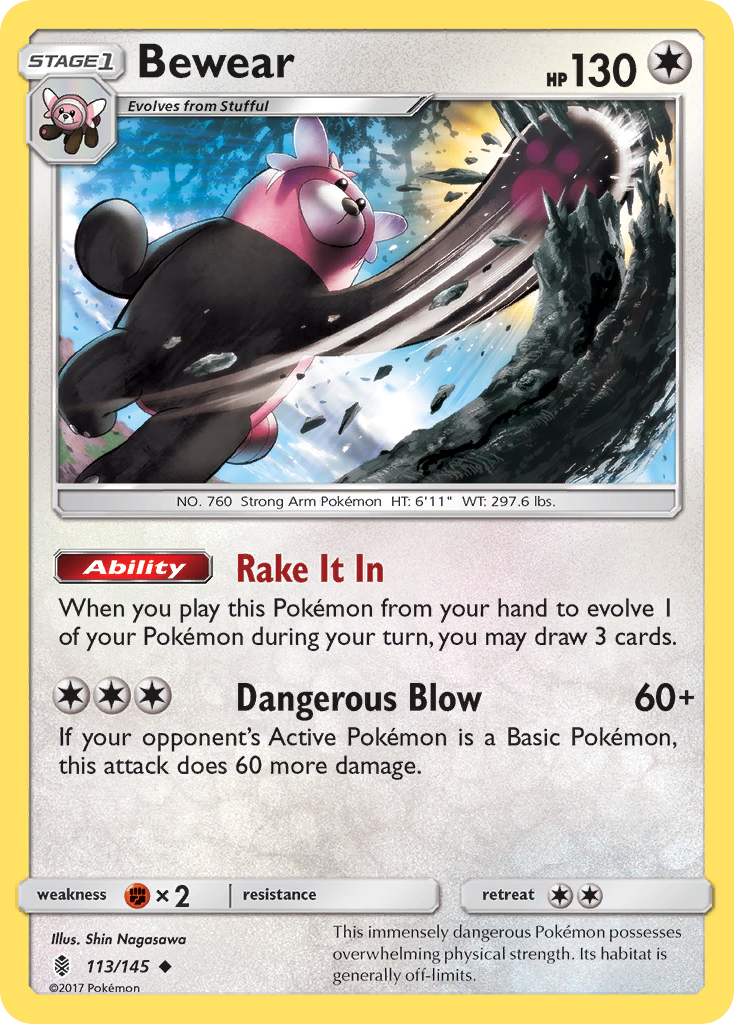 Bewear 113/180 Uncommon