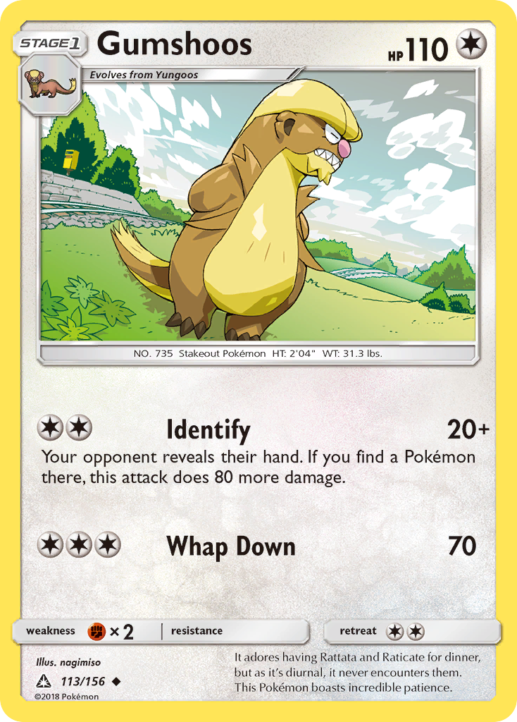 Gumshoos 113/178 Uncommon