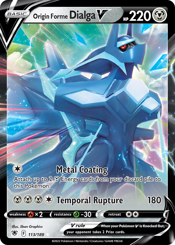 Origin Forme Dialga V 113/216 Rare Holo V