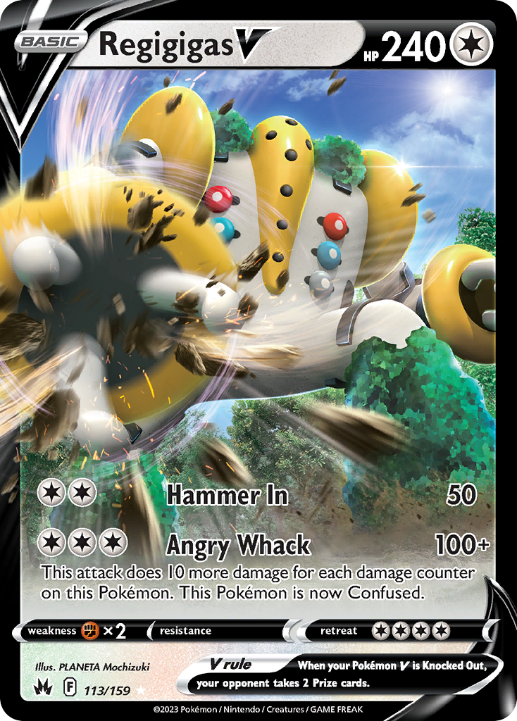 Regigigas V 113/160 Rare Holo V