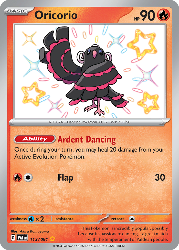 Oricorio 113/245 Shiny Rare