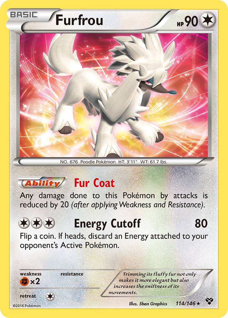 Furfrou 114/146 Rare Holo