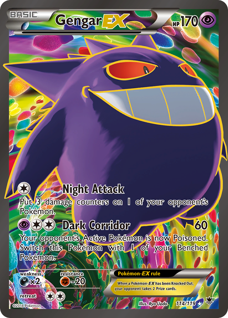 Gengar-EX 114/124 Rare Ultra