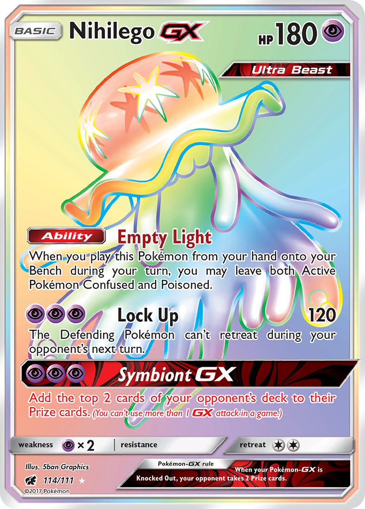 Nihilego-GX 114/126 Rare Rainbow