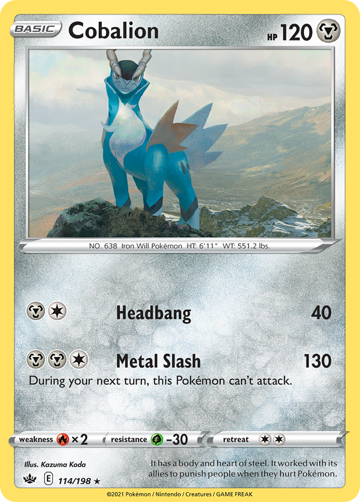 Cobalion 114/233 Rare Holo