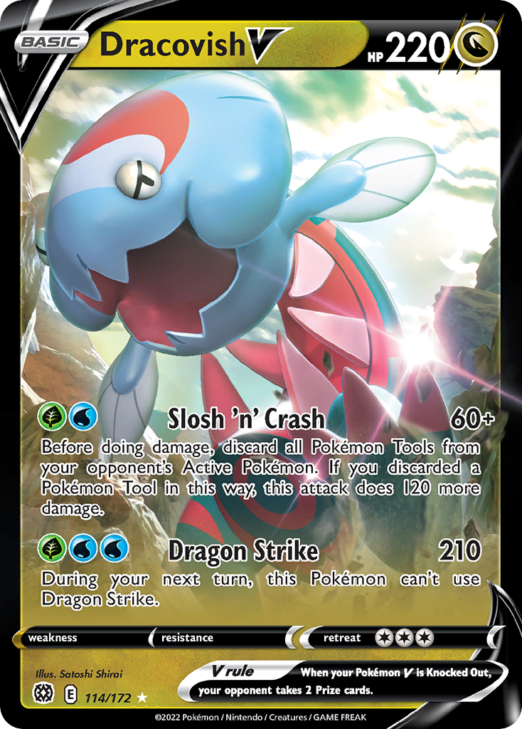 Dracovish V 114/186 Rare Holo V