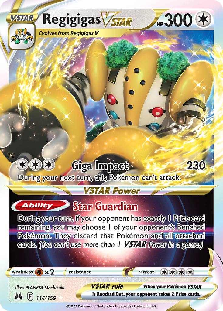 Regigigas VSTAR 114/160 Rare Holo VSTAR