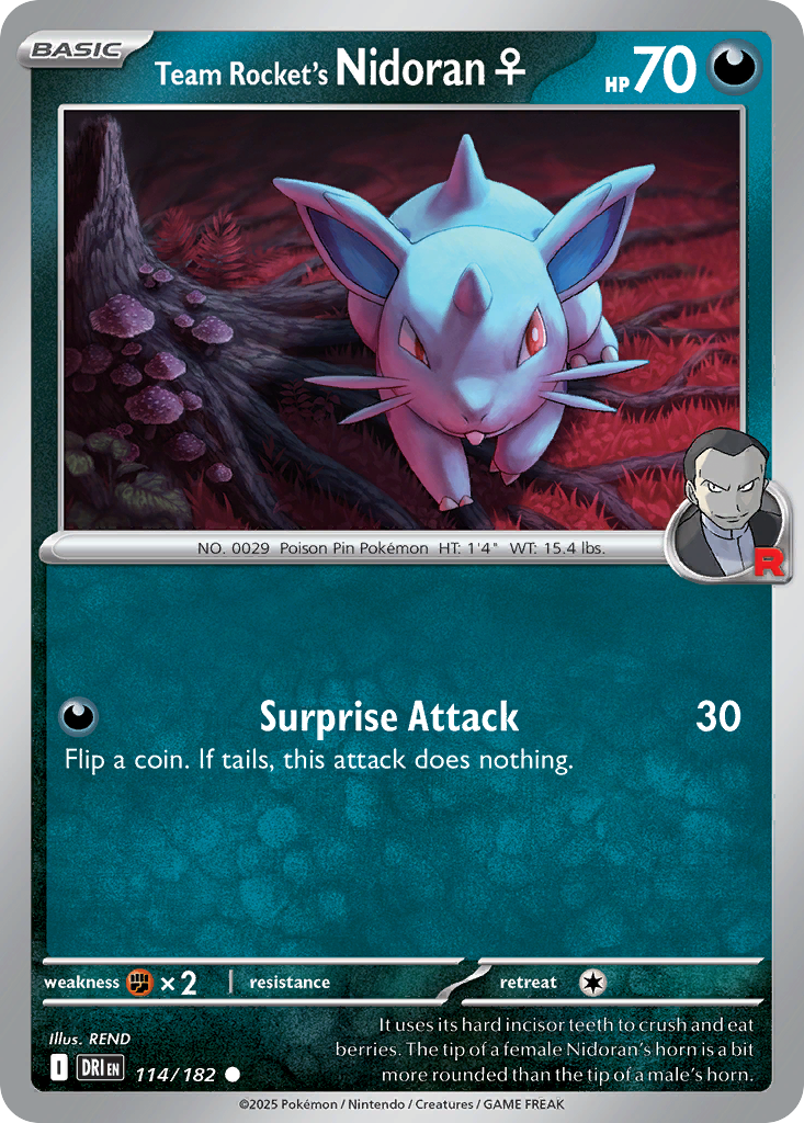 Team Rocket's Nidoran♀ 114/244 Common