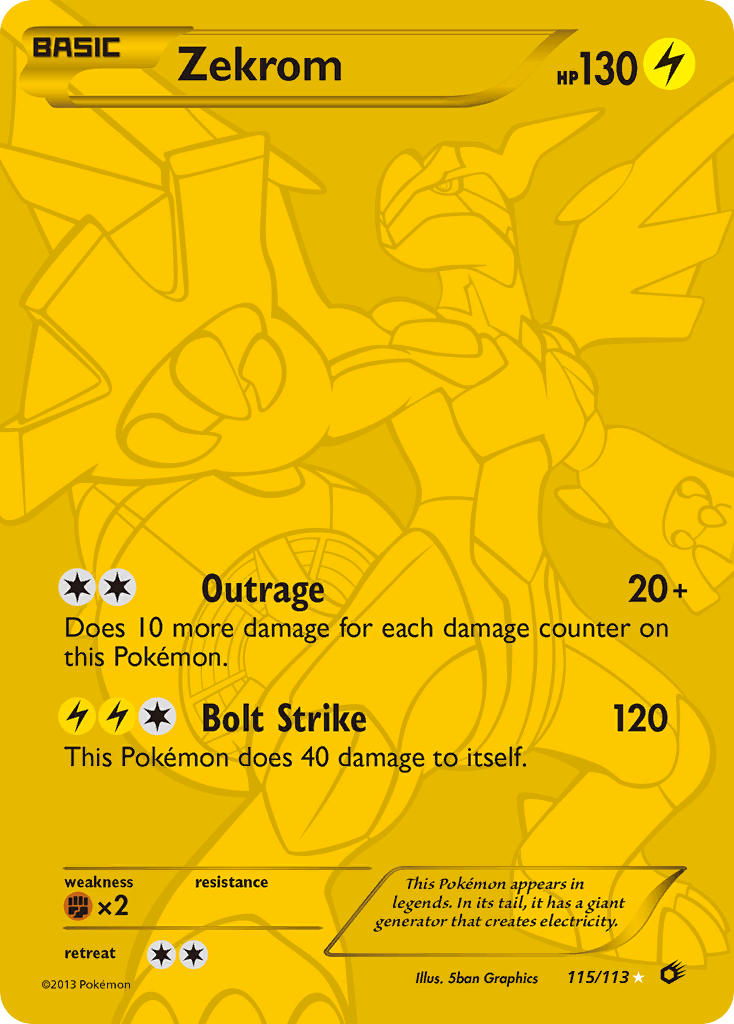 Zekrom 115/140 Rare Secret