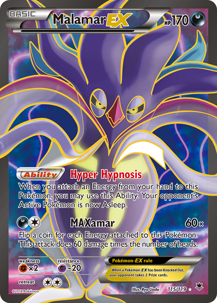 Malamar-EX 115/124 Rare Ultra