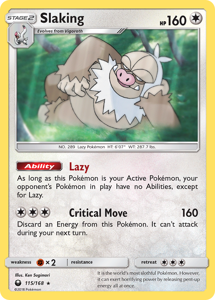 Slaking 115/187 Rare Holo
