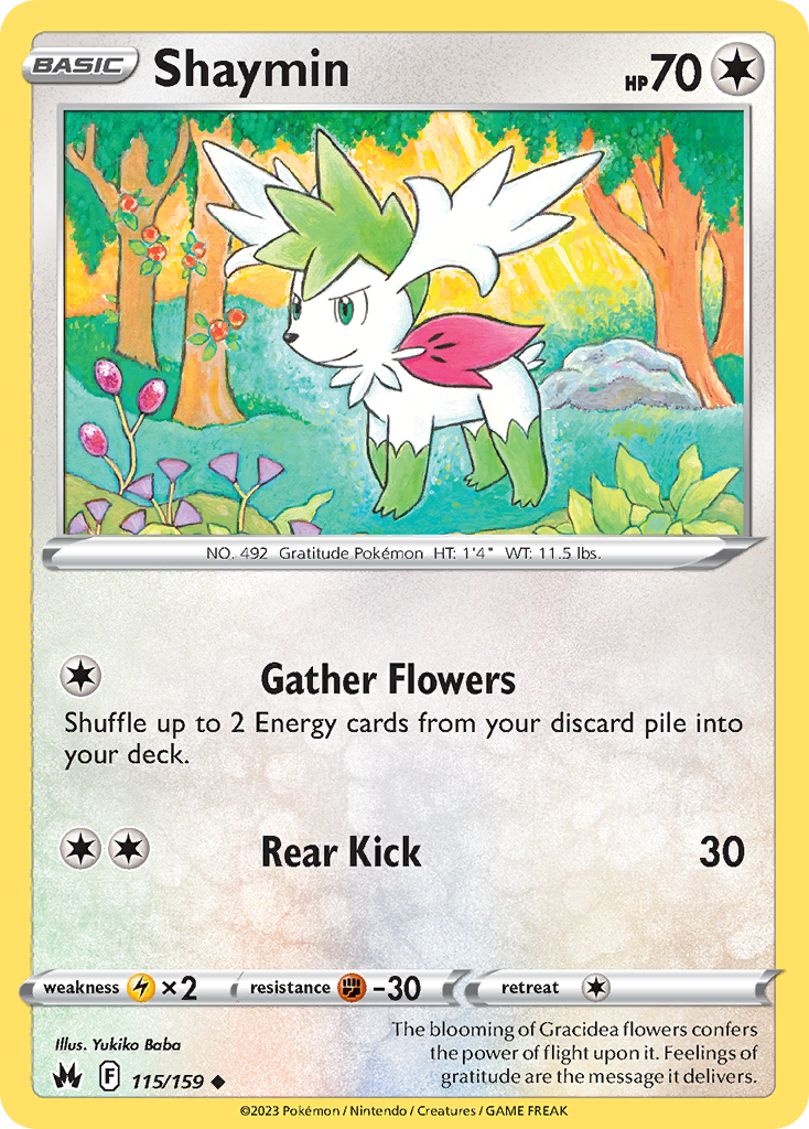 Shaymin 115/160 Uncommon