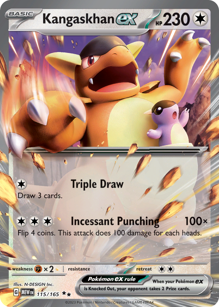 Kangaskhan ex 115/207 Double Rare
