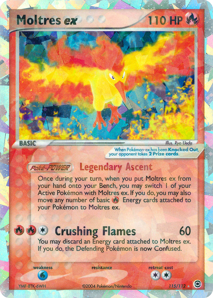 Moltres ex 115/116 Rare Secret