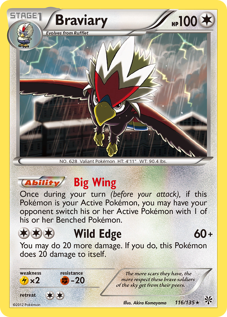Braviary 116/138 Rare