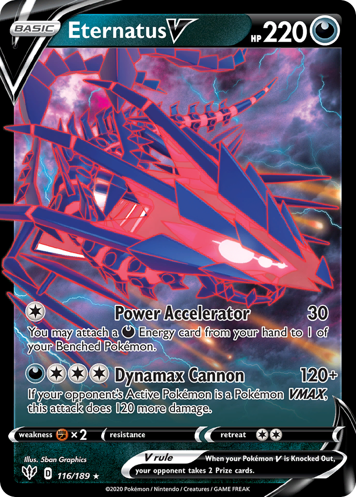 Eternatus V 116/201 Rare Holo V