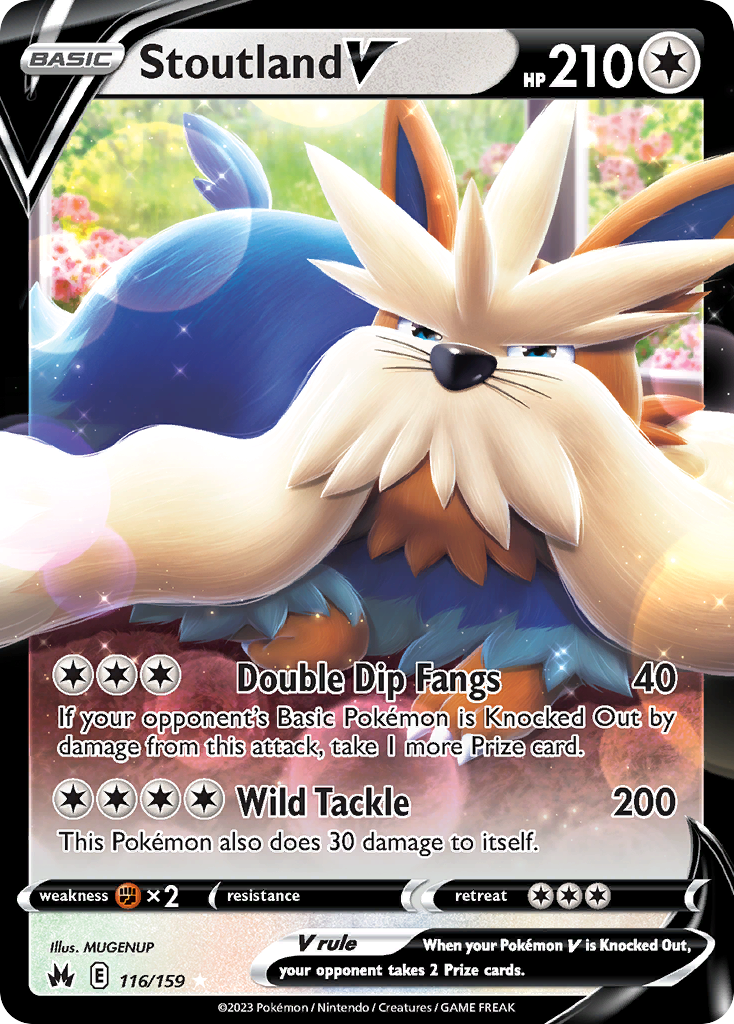 Stoutland V 116/160 Rare Holo V