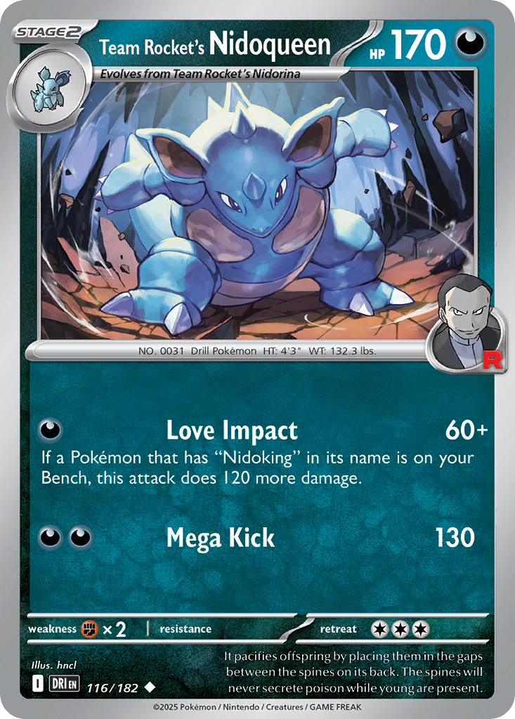 Team Rocket's Nidoqueen 116/244 Uncommon