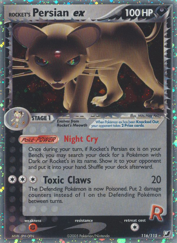 Rocket's Persian ex 116/145 Rare Secret