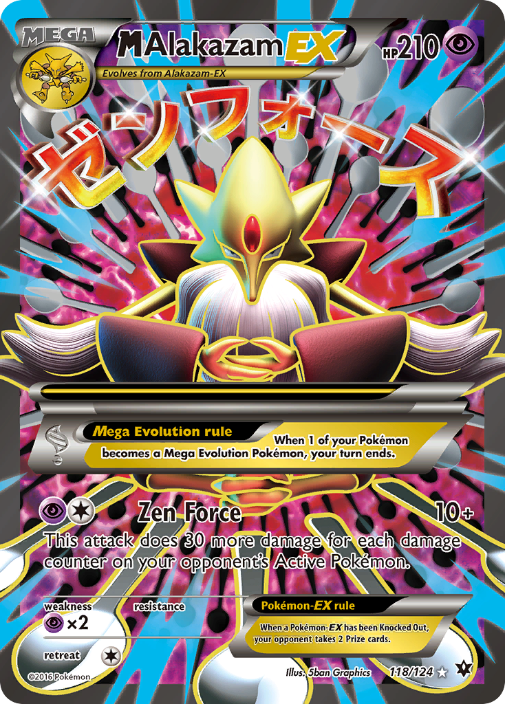 M Alakazam-EX 118/129 Rare Ultra