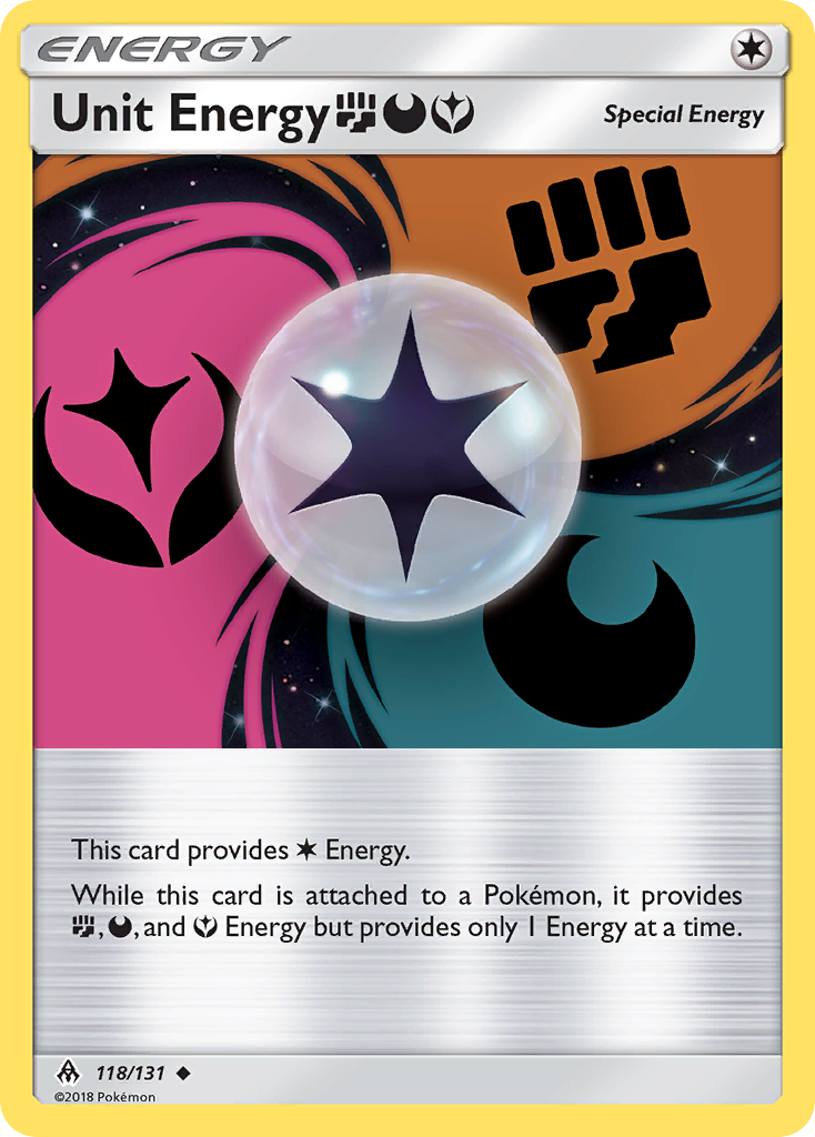 Unit Energy FightingDarknessFairy 118/150 Uncommon