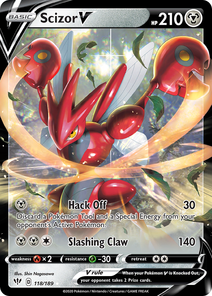 Scizor V 118/201 Rare Holo V