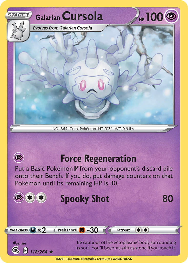 Galarian Cursola 118/284 Rare
