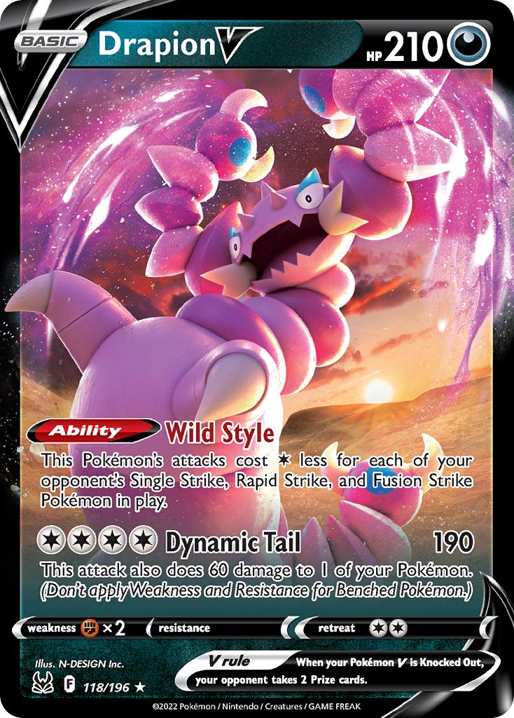 Drapion V 118/217 Rare Holo V