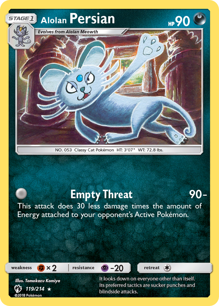 Alolan Persian 119/240 Rare