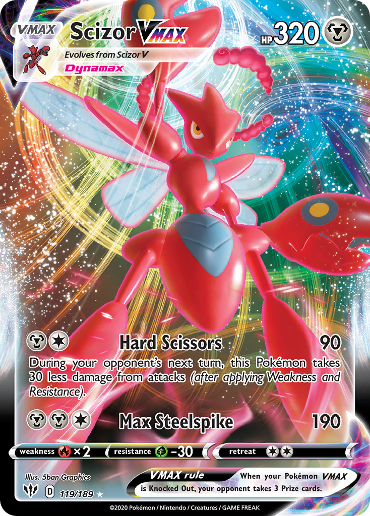 Scizor VMAX 119/201 Rare Holo VMAX