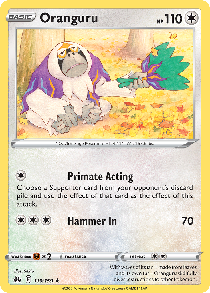 Oranguru 119/160 Rare