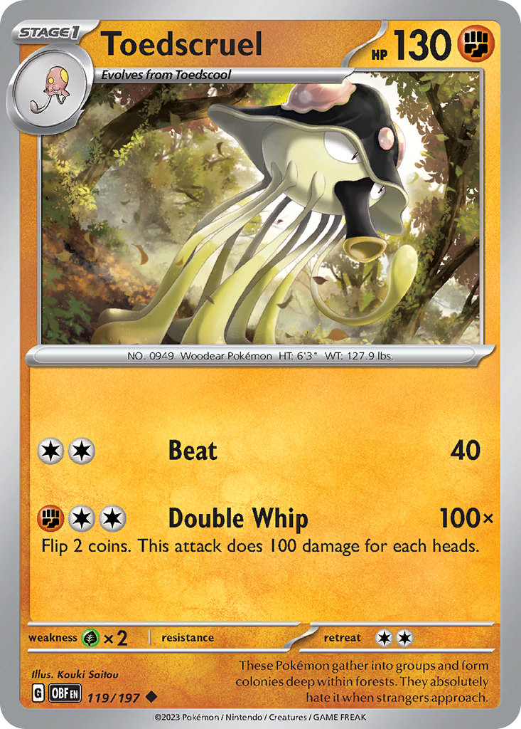 Toedscruel 119/230 Uncommon